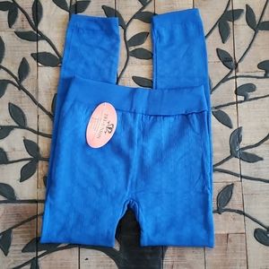 Great for layering blue knit  Leggings Stretchy NWT Size Small/med